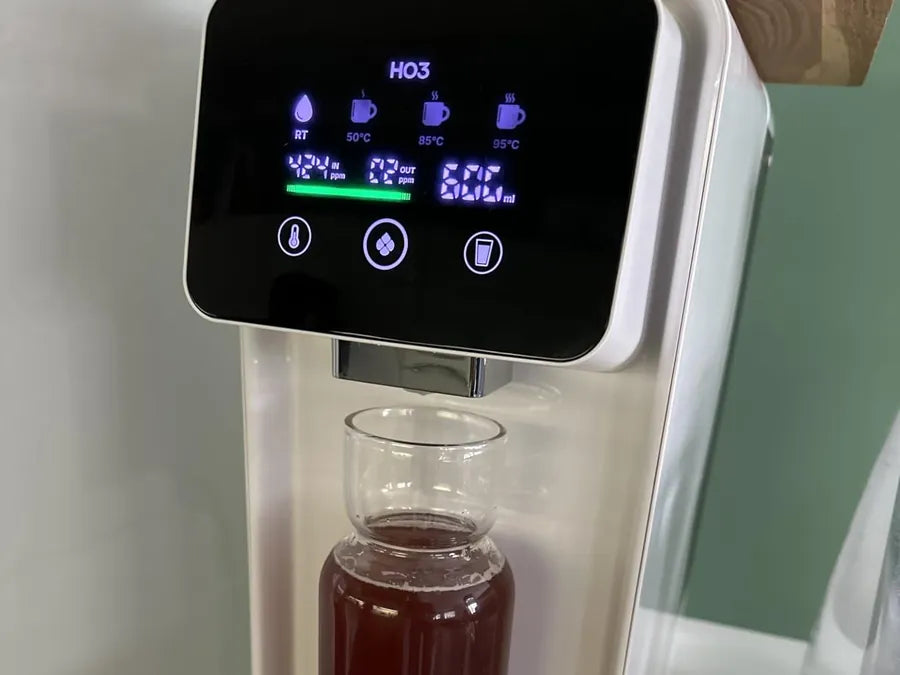 Home One in Weiß mit Karaffe bei einem Amazon-Kunden